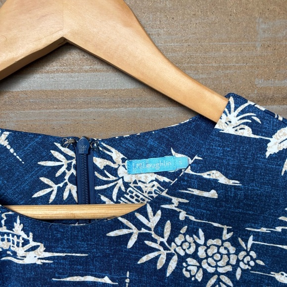 J. McLaughlin Tongsai Palms Sheath Dress Catalina Cloth Preppy Stretch Womens S - Picture 2 of 4